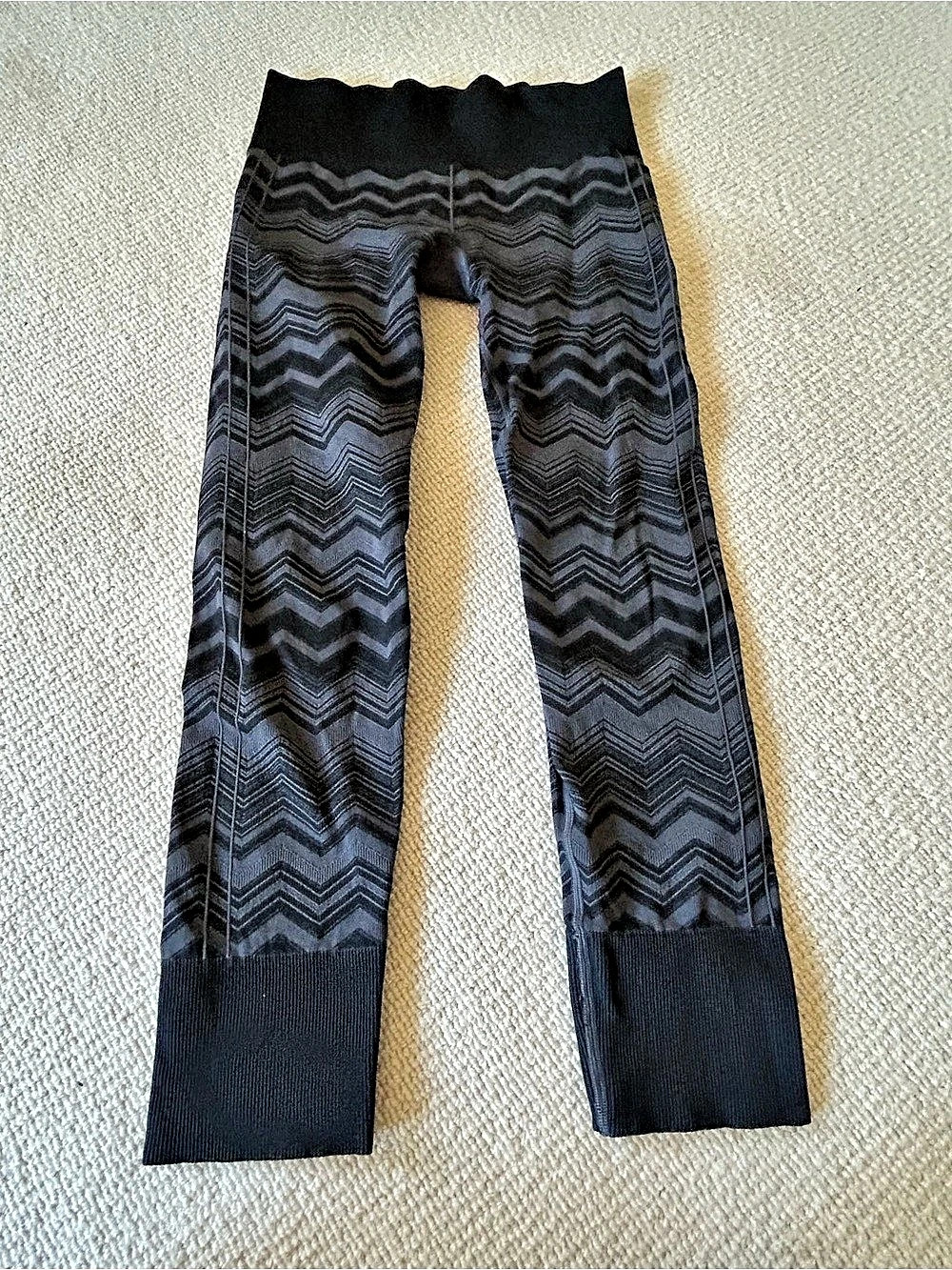 lululemon Ebb To Street Pant Leggings in Black & Gray